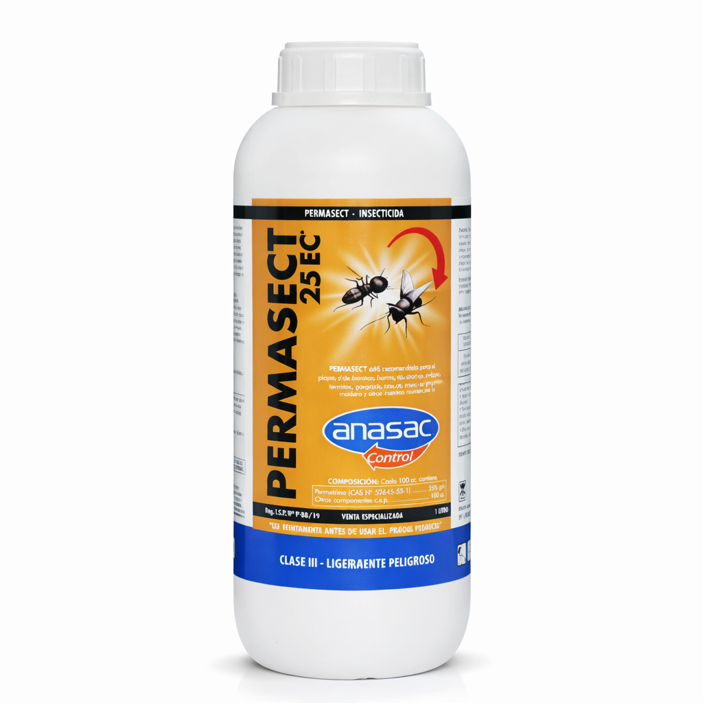 Insecticida líquido Permasect 25 EC 1 L.