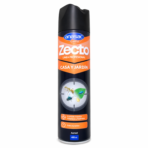 Insecticida Zecto Casa y Jardín aerosol 400 CC.