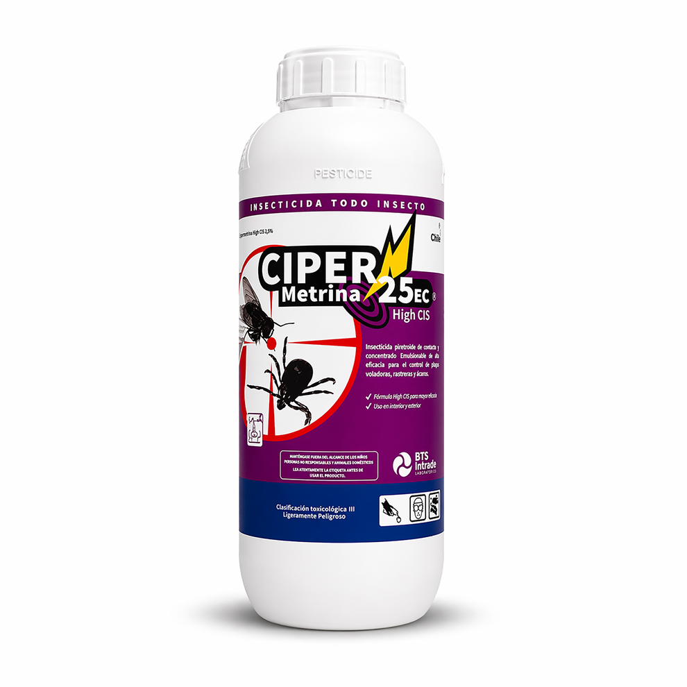 Insecticida líquido Ciper 25 EC 1 L.