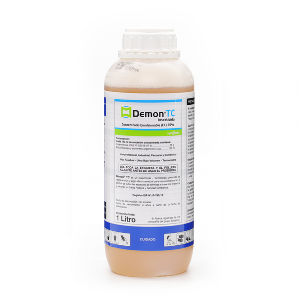 Insecticida líquido Demon TC 25 1 L.