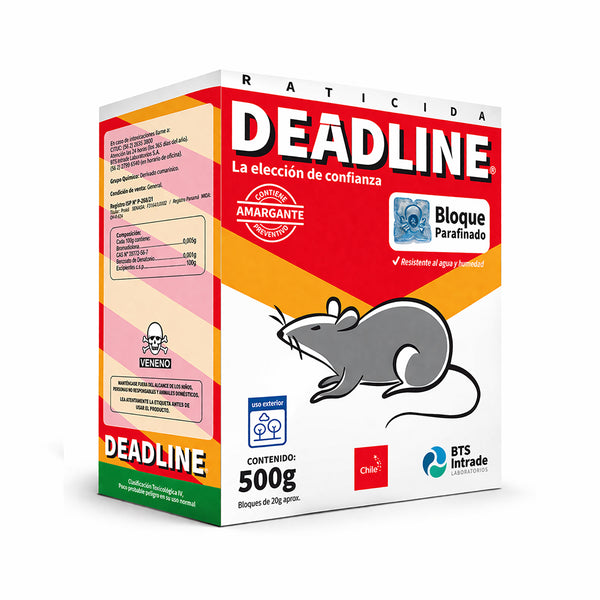 Veneno ratones DeadLine bloque 500 G.