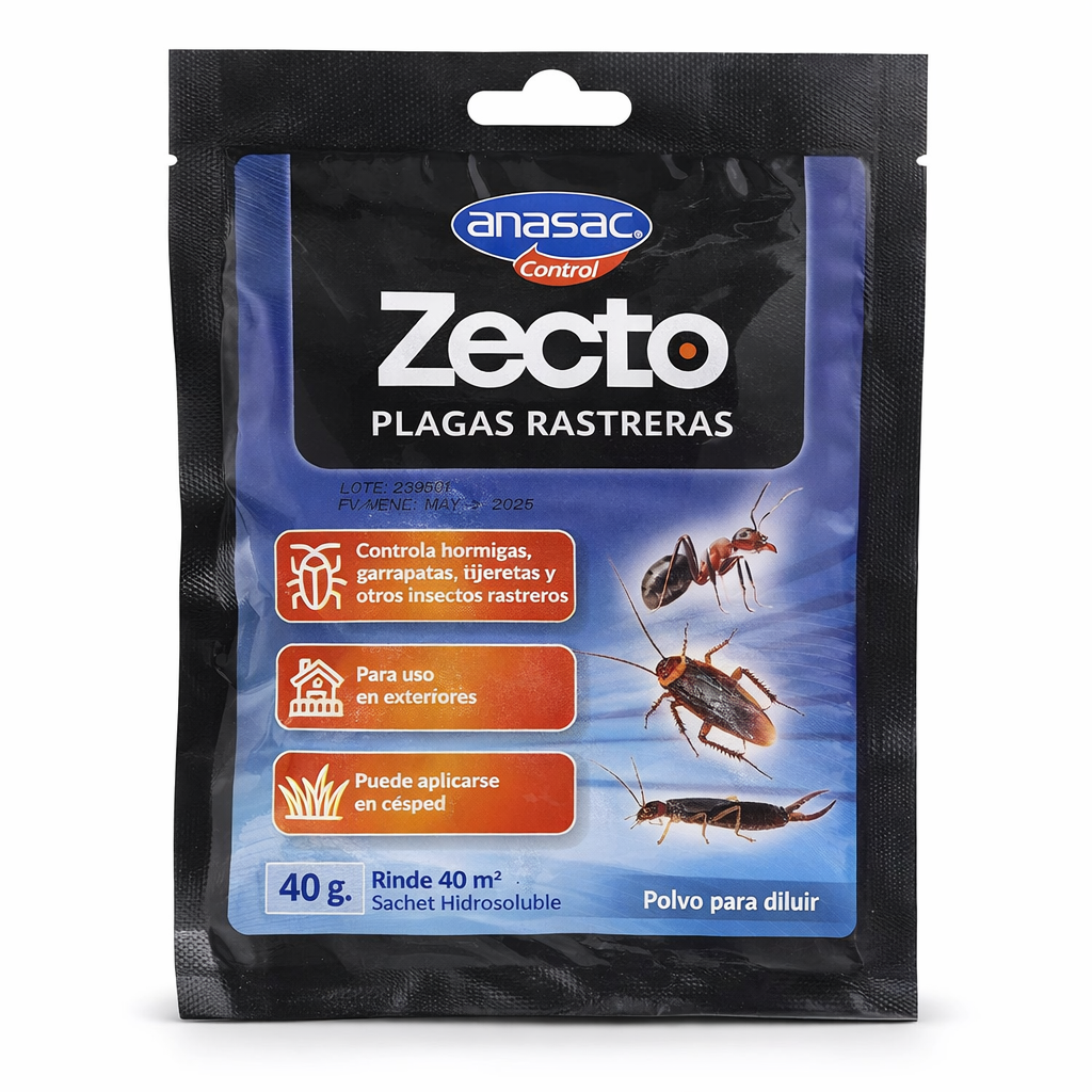 Insecticida en polvo Plagas Rastreras 40 G.