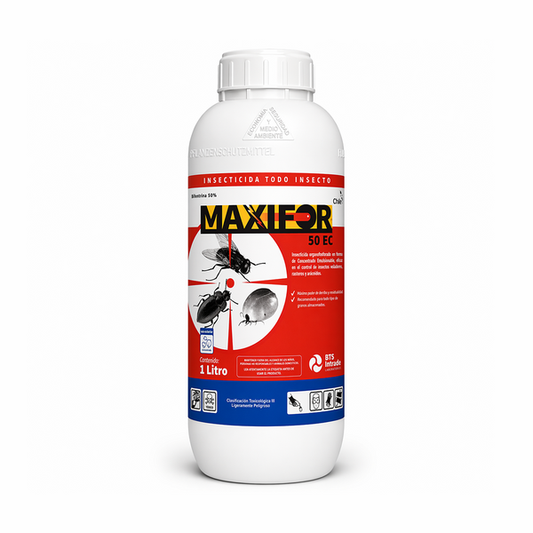 Insecticida líquido Maxifor 50 EC 1 L.