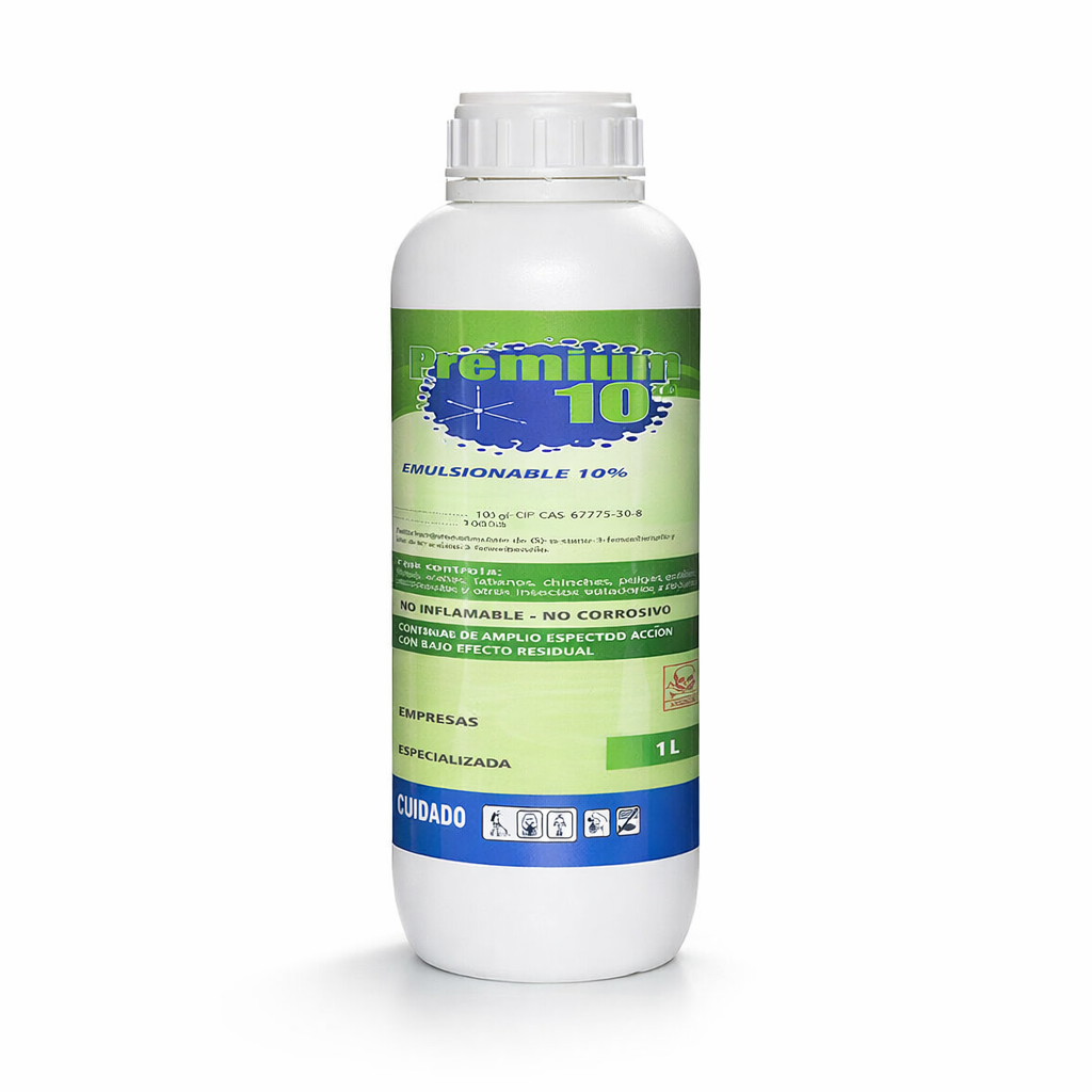 Insecticida líquido Premium 10 EC 1 L.
