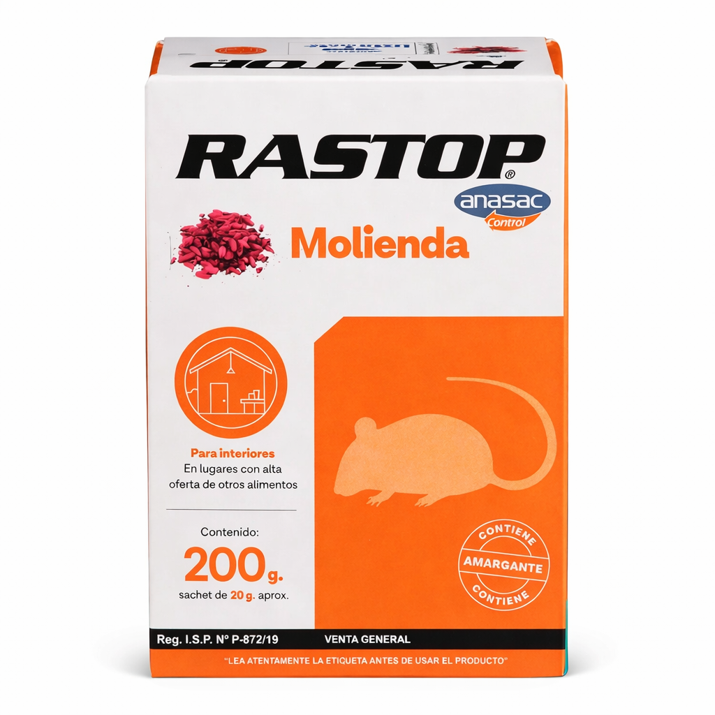 Veneno ratones Rastop molienda toffee