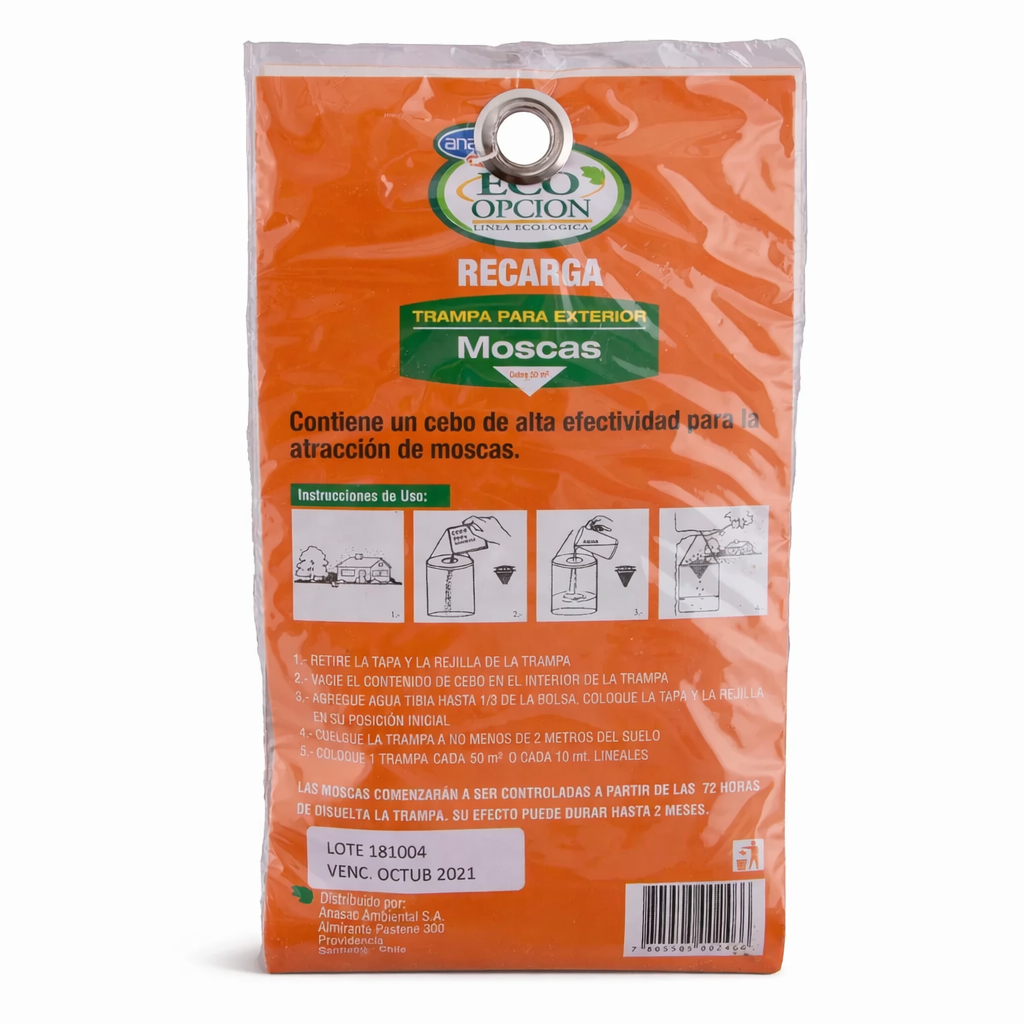 Recarga cebo para trampa Fly Zone XL 60 G.