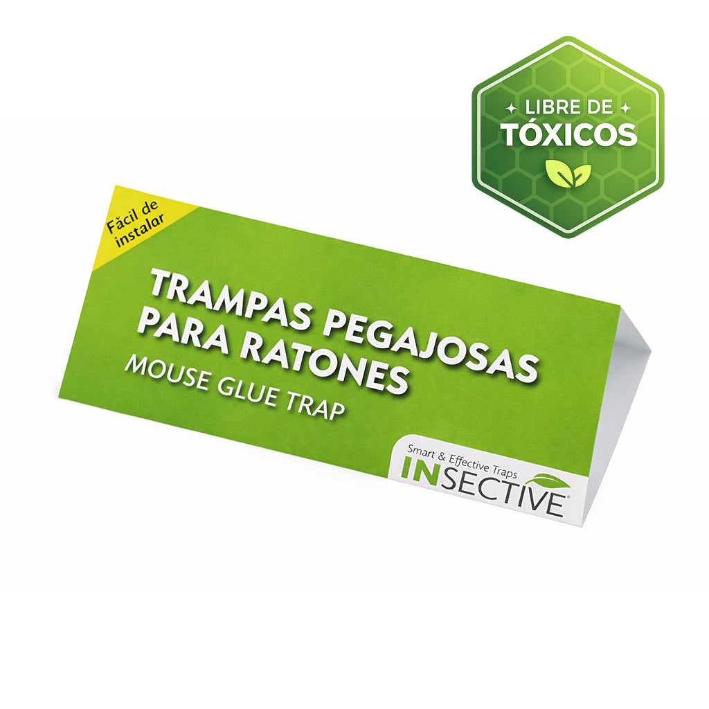Trampa pegajosa Delta para lauchas