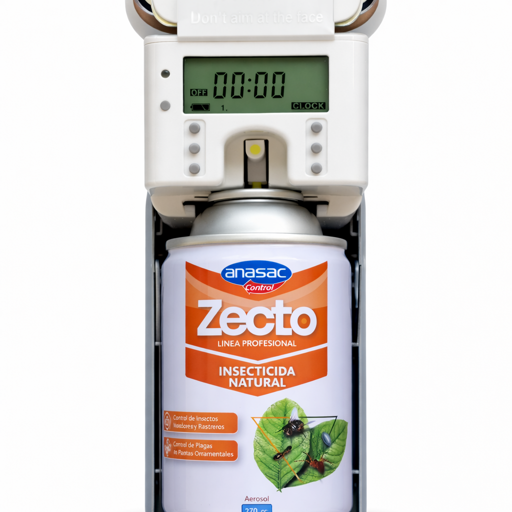 Insecticida natural Zecto aerosol recarga difusor 270 CC.