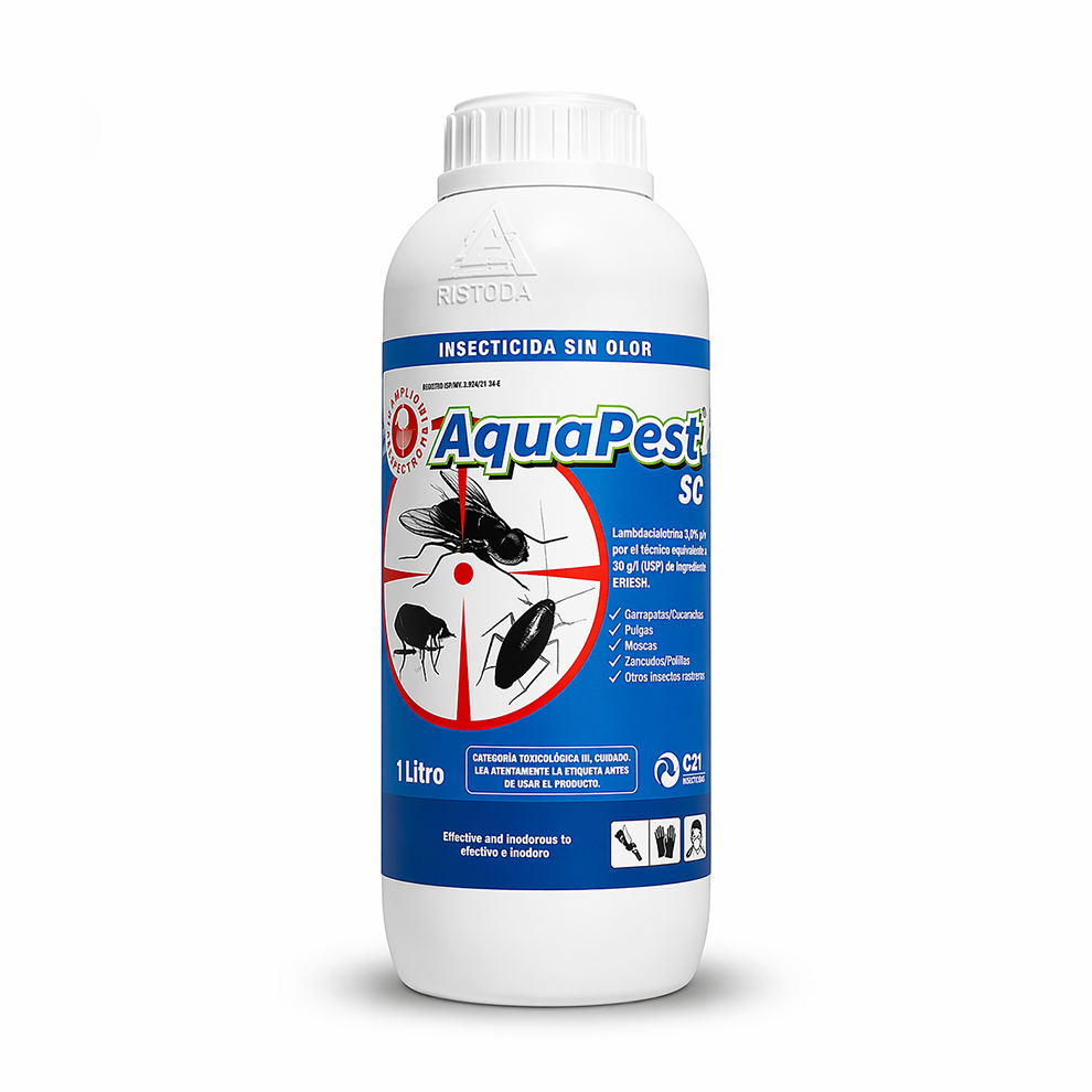 Insecticida líquido Aquapest SC 1 L.